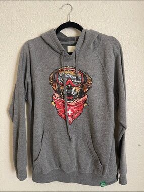 Alyeska Resort Hoodie with Colorful Dog